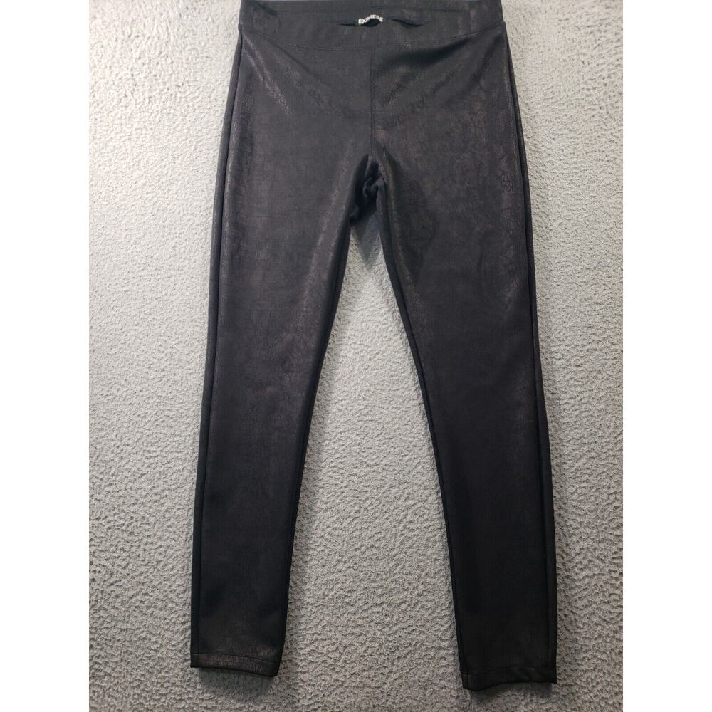 Express Leggings Women's Large Black Skinny Yoga Pants Stretch Casual 32x30